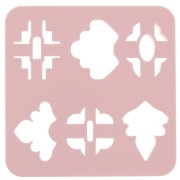 Set de 6 emporte-pièces plastique pour modelage & pâte polymère - Floral x1