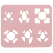 Set de 6 emporte-pièces plastique pour modelage & pâte polymère - Géométrique x1