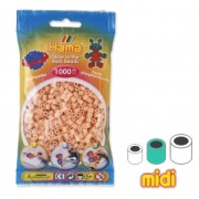 Perles à repasser Hama MIDI 5 mm Saumon Phosphorescent (n°56) x1000|raw }}