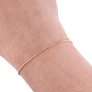 Chaîne maille Paloma 0.9 mm Doré à l'or fin x1m