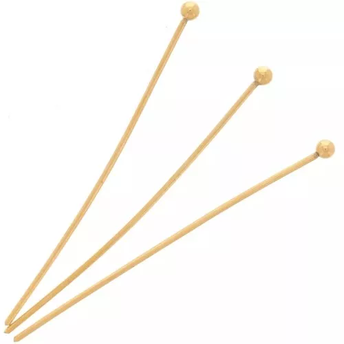 Clous tête boule 35x0.6 mm - Acier inoxydable 304 Doré x50