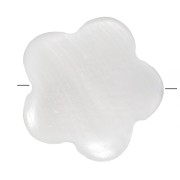 Perles fleurs 11 mm en nacre - Naturel x4