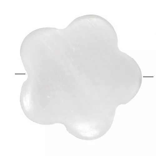 Perles fleurs 11 mm en nacre - Naturel x4