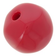 Perles rondes irregulières - Cerise - en résine 21x25 mm - Rouge foncé x4|raw }}