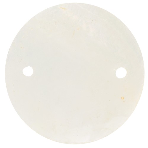 Intercalaire ronds incurvés 25 mm en Nacre - Naturel x2