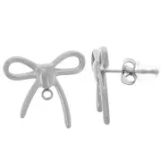 Clous d'oreilles noeuds - 16x17 mm - Acier inoxydable 304L x2