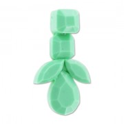 Pendentif combinaison cabochons 41 mm Mint x1|raw }}