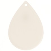 Pendentif goutte en acétate - 31x22 mm - Ecru x1|raw }}