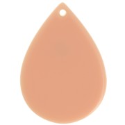 Pendentif goutte en acétate - 31x22 mm - Vieux Rose x1