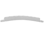 Intercalaire strass barrette 2 anneaux 22 mm en Argent 925 x1