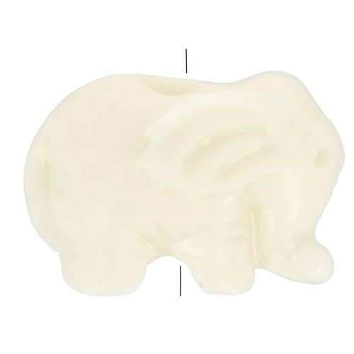 Eléphant 7x10 mm Beige x1