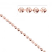 Chaîne maille boule 1,3 mm doré rose x1m|raw }}