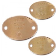 Intercalaire keep calm 2 trous 29x20 mm doré rose x1