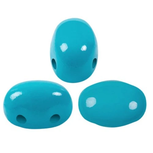 Perles en verre Samos® par Puca® 7x5 mm - La Divine Aqua x10g