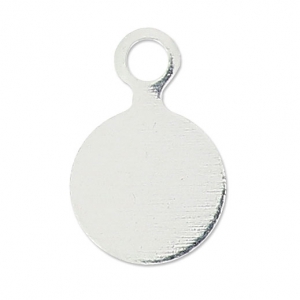 Pastilles à coller  6 mm argenté x10