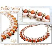 Perles en verre Samos® par Puca® 7x5 mm - La Divine Terracotta x10g