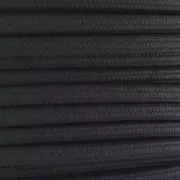 Cordon lacet 3 mm Noir x 1m