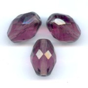 Olives facettées 13x10 mm Amethyst x8