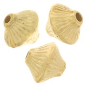 Perles toupies 6x7mm en acrylique métallisée  CCB - Doré x10|raw }}