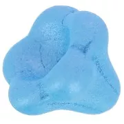 Perle fleur cloche en verre 11x13 mm - Pastel Blue Pearl x1