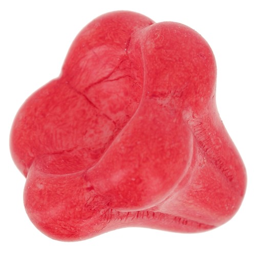 Perle fleur cloche en verre 11x13 mm - Opaque Grenadine x1