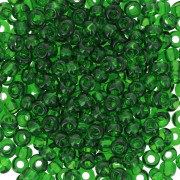Perles rocailles Preciosa 8/0 3 mm - Vert bouteille x20g