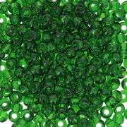 Perles rocailles Preciosa 8/0 3 mm - Vert bouteille x20g