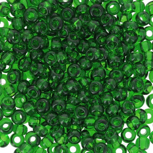 Perles rocailles Preciosa 8/0 3 mm - Vert bouteille x20g