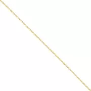 Chaîne maille jaseron 1,9 mm Doré à l'or fin satiné x1m