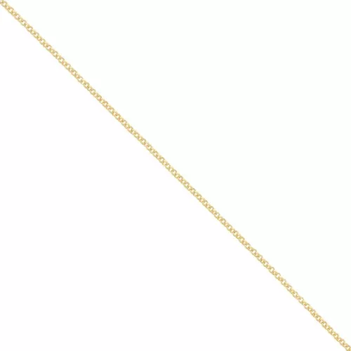 Chaîne maille jaseron 1,9 mm Doré à l'or fin satiné x1m