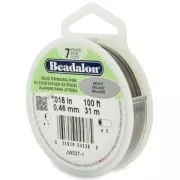 Fil Cablé 7 brins 0.46 mm - Beadalon - Acier x30 m
