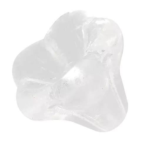 Perle fleur cloche en verre 11x13 mm - Crystal x1