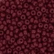 Perles rocailles Preciosa  9/0 2.5 mm - Opaque Bordeaux x20g