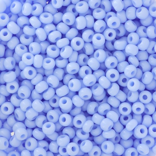 Perles rocailles Preciosa  9/0 2.5 mm - Bleu Pastel Opaque x20g