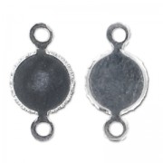 Serti intercalaire pour cab fond plat 5 mm argente HQ x1|raw }}