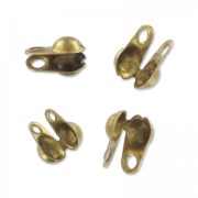 Embouts pour chaîne maille boule 3,2 mm bronze x10|raw }}