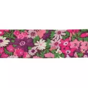 Biais en tissu Liberty - Thorpe hill - Rosy Pink x1m