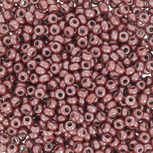 Perles rocailles Preciosa  11/0 2 mm - Opaque marron Tango x20g