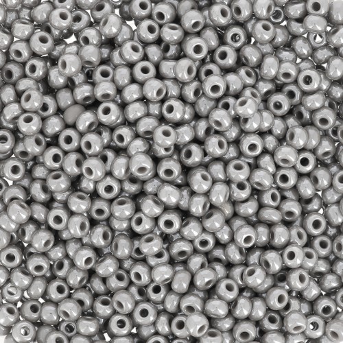 Perles rocailles Preciosa  11/0 2 mm - Opaque Grey x20g