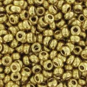 Perles rocailles Preciosa 9/0 2.5 mm - 24 K Gold Plated x10gr