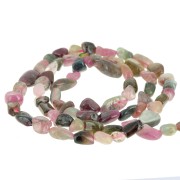 Perles nuggets irréguliers 4 - 6 mm pierre gemme - Tourmaline x41cm|raw }}