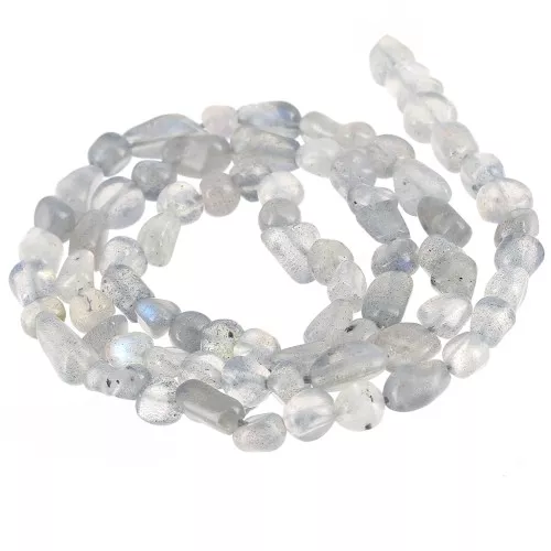 Perles nuggets irréguliers 4 - 6 mm pierre gemme - Labradorite x40cm