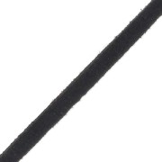 Lacet Suedine 3x1.5 mm Noir effet pailleté x 2.8 m