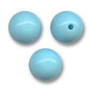 Perles en verre tchèque rondes  6 mm Turquoise x25|raw }}