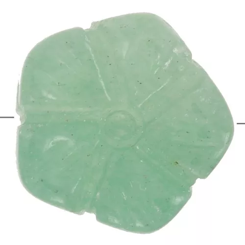 Perle fleur 14 mm en pierre gemme - Aventurine x1