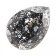 Cabochon PureCrystal 4320 18x13 mm Crystal Black Patina x1