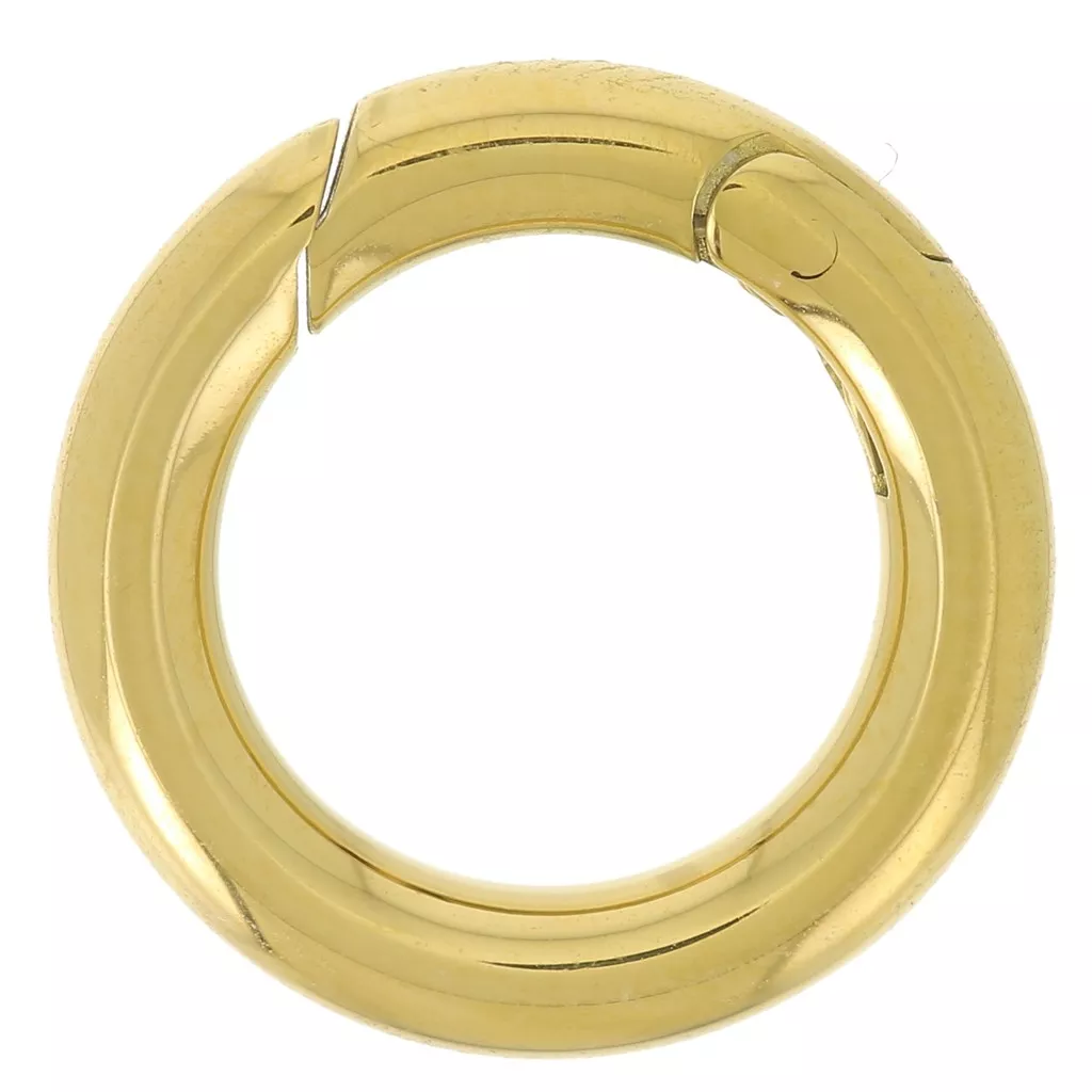Fermoir En Or Jaune 18 Carats - Diamètre 6 Mm - Référence 536 - Occasion