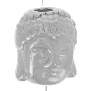 Perle tête de Bouddha 9x11 mm - Acier inoxydable 304 x1