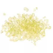 Copeaux de verre concassé - éclat irrégulier à résiner - Jaune AB x7g