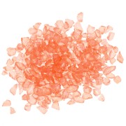 Copeaux de verre concassé - éclat irrégulier à résiner  - Saumon AB x7g|raw }}